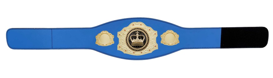 GOLD CHAMPIONSHIP BELT - XXLMIDI/G/BLACKGEMG - AVAILABLE IN 4 LEATHER COLOURS